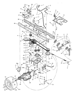 Motion Drive Diagram and Parts List for 465306X8A 2004 Briggs and Stratton Lawn Tractor